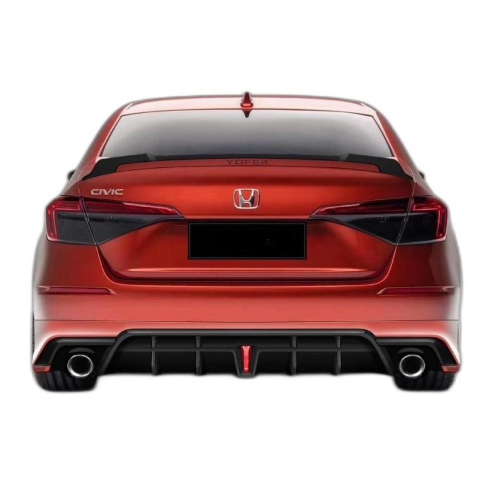 Honda Civic Fe (2021 - 2023) Yofer Style Arka Ek Ve Led (Plastik)